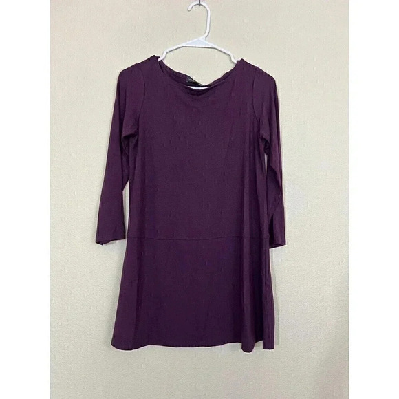 Eileen Fisher Womens 3/4 Quarter Sleeve Blouse Tunic Size XXS Viscose Blend - Picture 1 of 8
